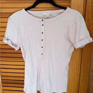 Downeast Powder Pink Button-Up Women's Top